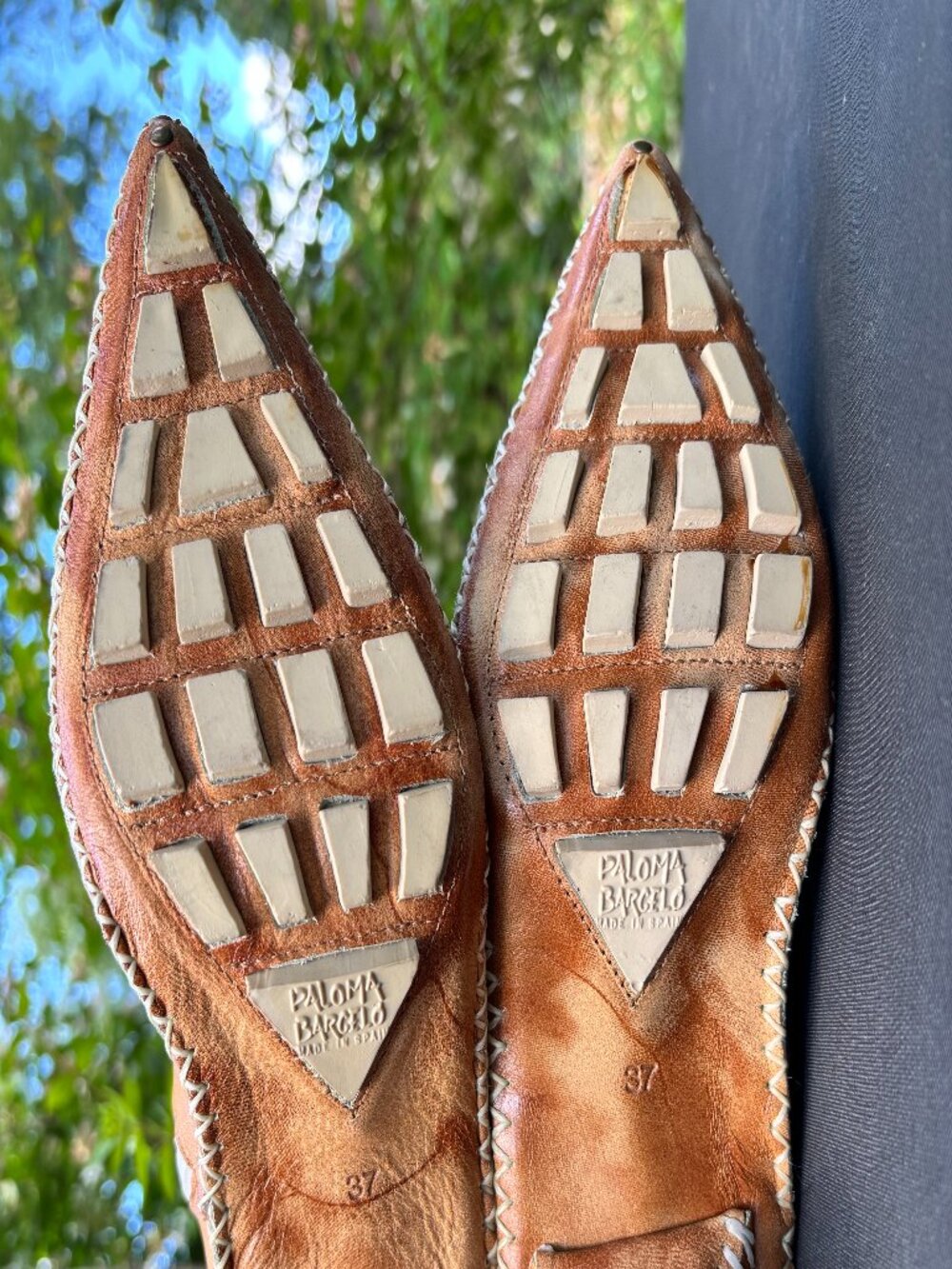 RARE Paloma Barcelo Tan Mid-Calf Leather Boots. NEVER WORN Size 7 - Picture 6 of 11